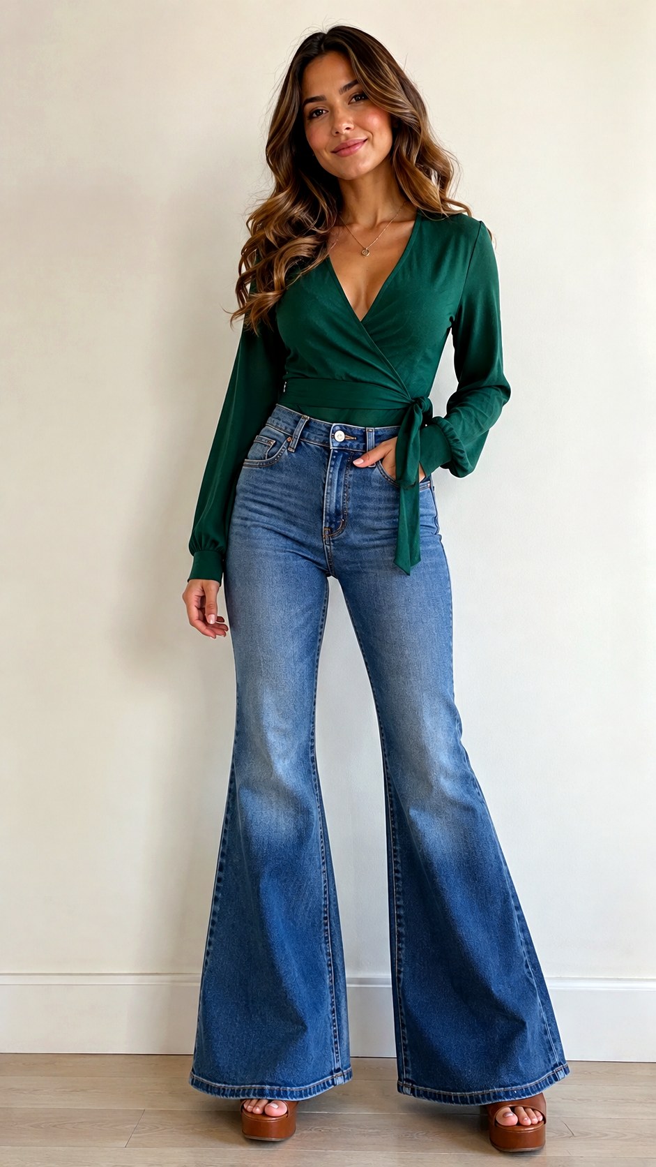 Vintage Flare Denim Senior Jeans - 24 senior homecoming jean outfit ideas