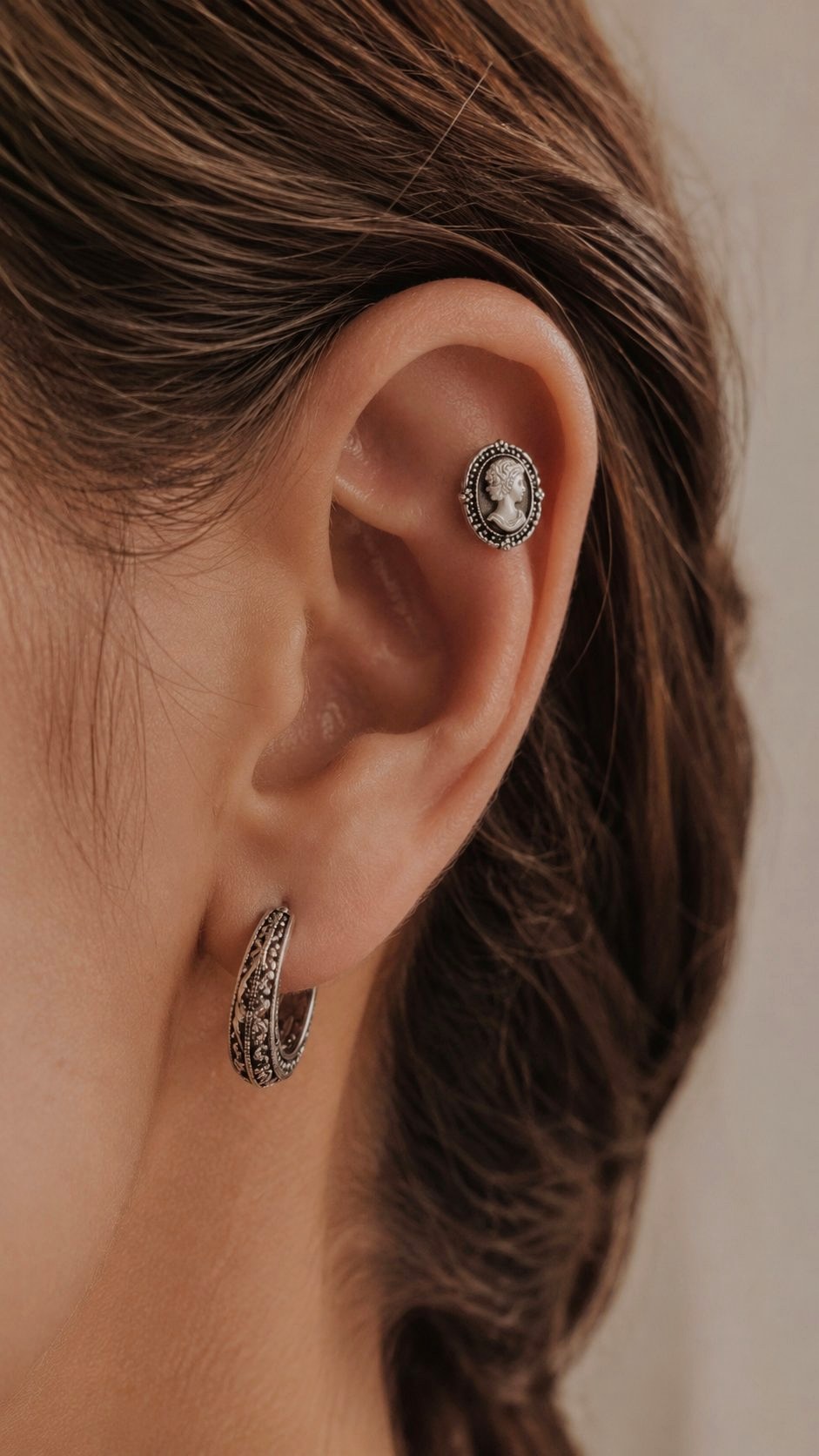 Vintage Inspired Silver Stacking Earrings - 21 Silver Earrings Stack Ideas