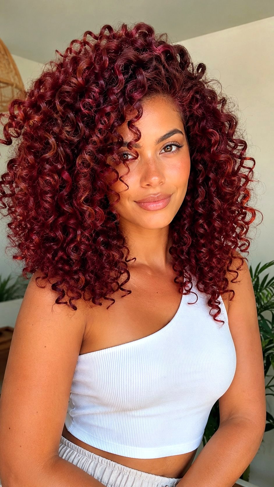 Voluminous Cherry Curls - 21 Copper Red Hair Color Ideas