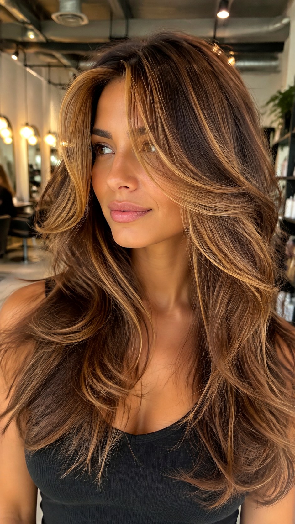 Walnut and Gold Fusion - 21 Sun-Kissed Brown Hair Ideas