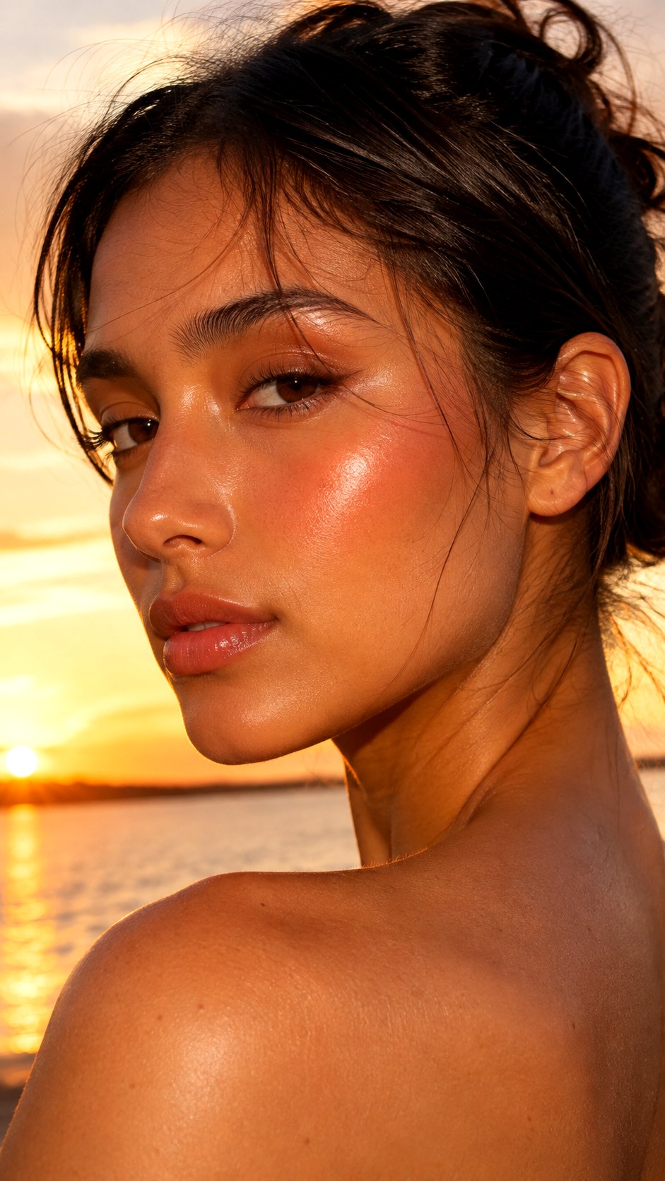 Warm Golden Hour Bronze Glow - 25 Jelly Blush Makeup Ideas