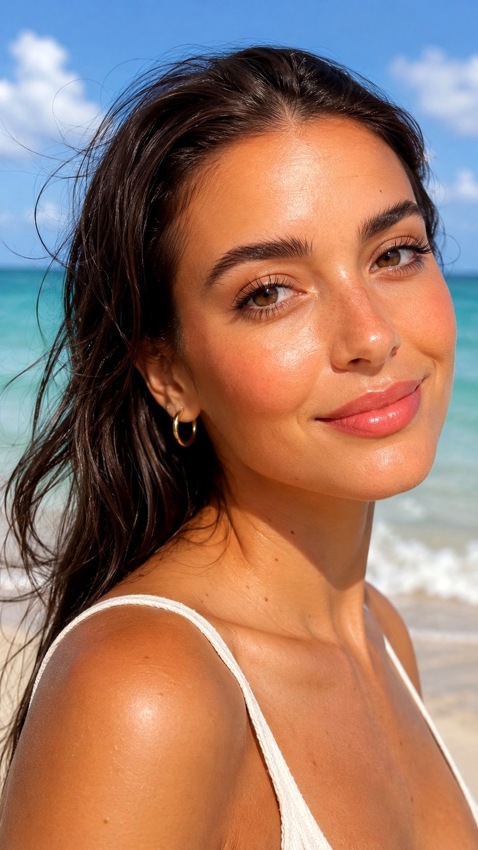 Water Resistant Beach Vacation Makeup Vibe - 21 Summer Makeup Looks