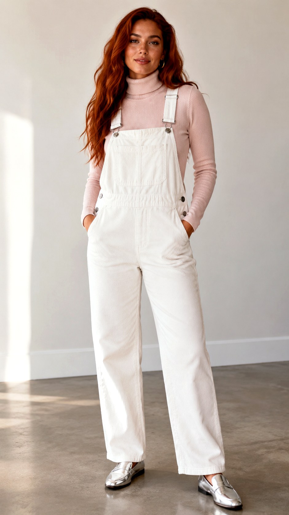 White Corduroy Homecoming Overall Outfit - 24 homecoming overall outfit ideas