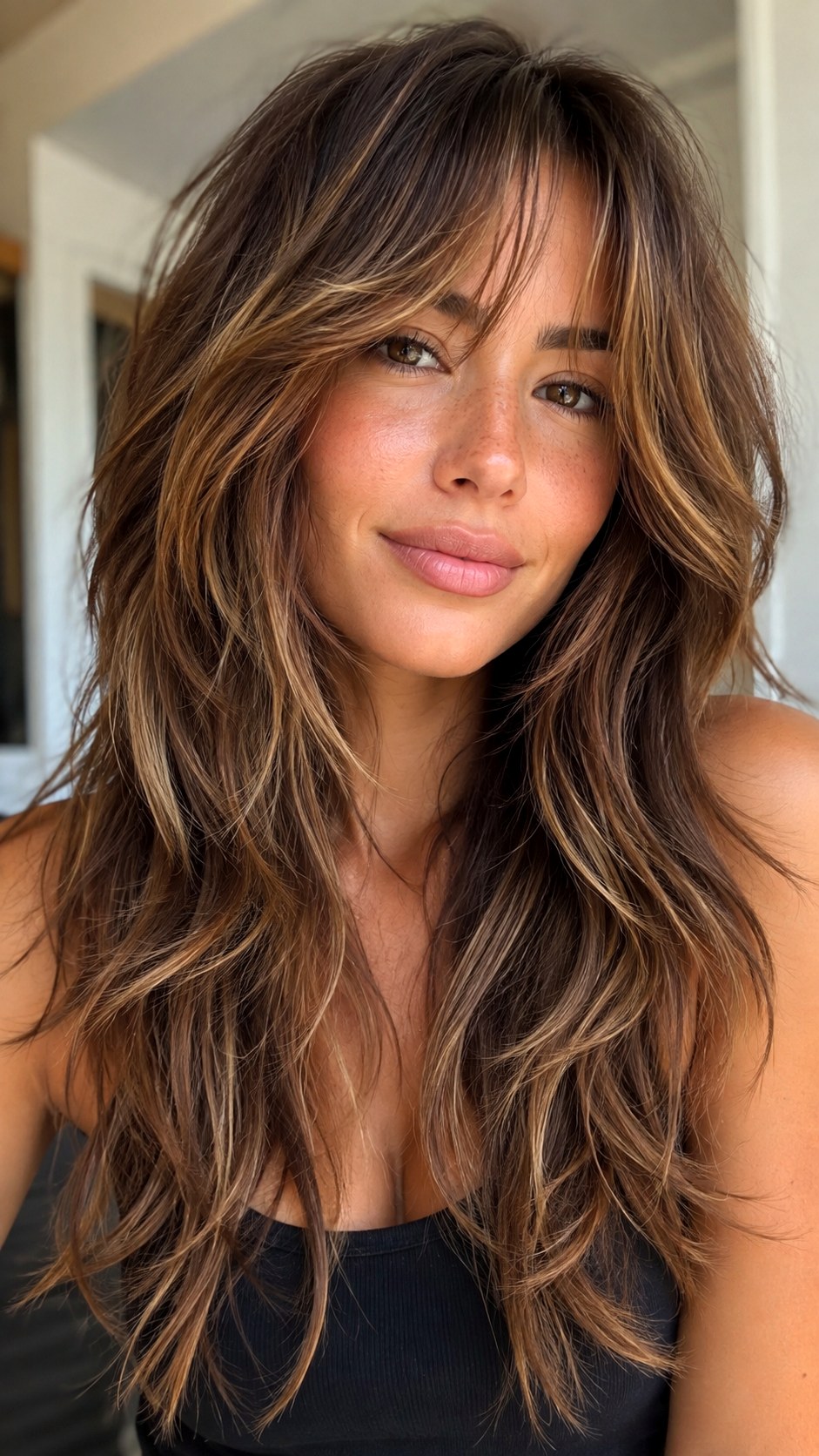 Wolf Cut With Babylights - 24 lond wolf cut hairstyle ideas