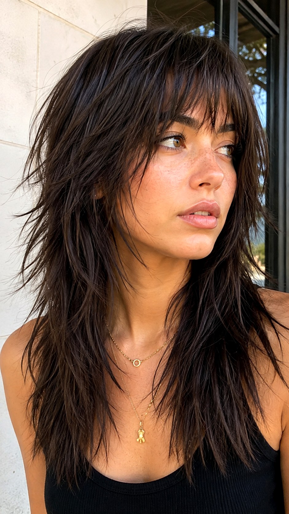 Wolf Cut With Choppy Ends - 24 lond wolf cut hairstyle ideas