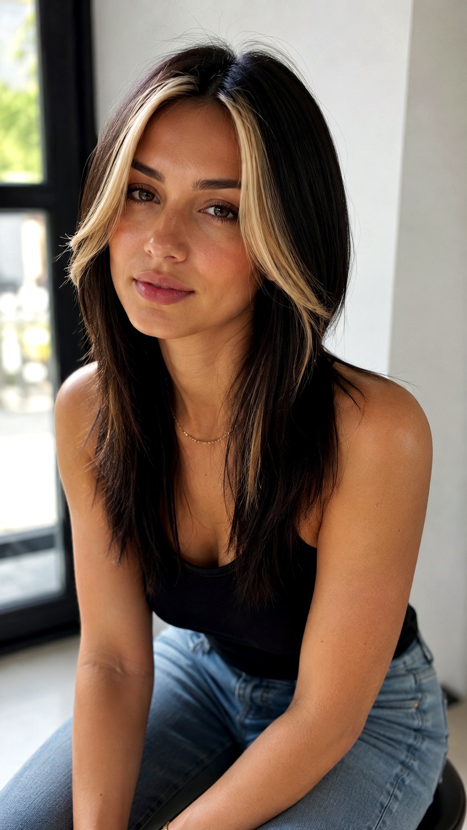 Wolf Cut With Money Piece - 20 straight wolf cut hairstyle ideas