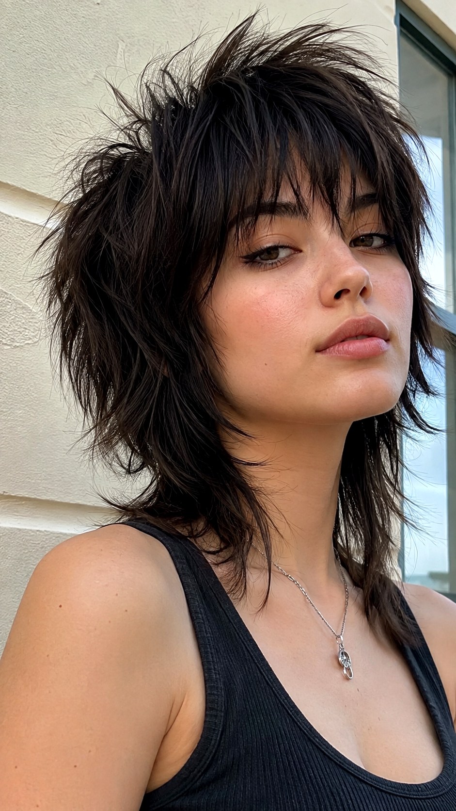 Wolf Cut With Shaggy Crown - 20 straight wolf cut hairstyle ideas