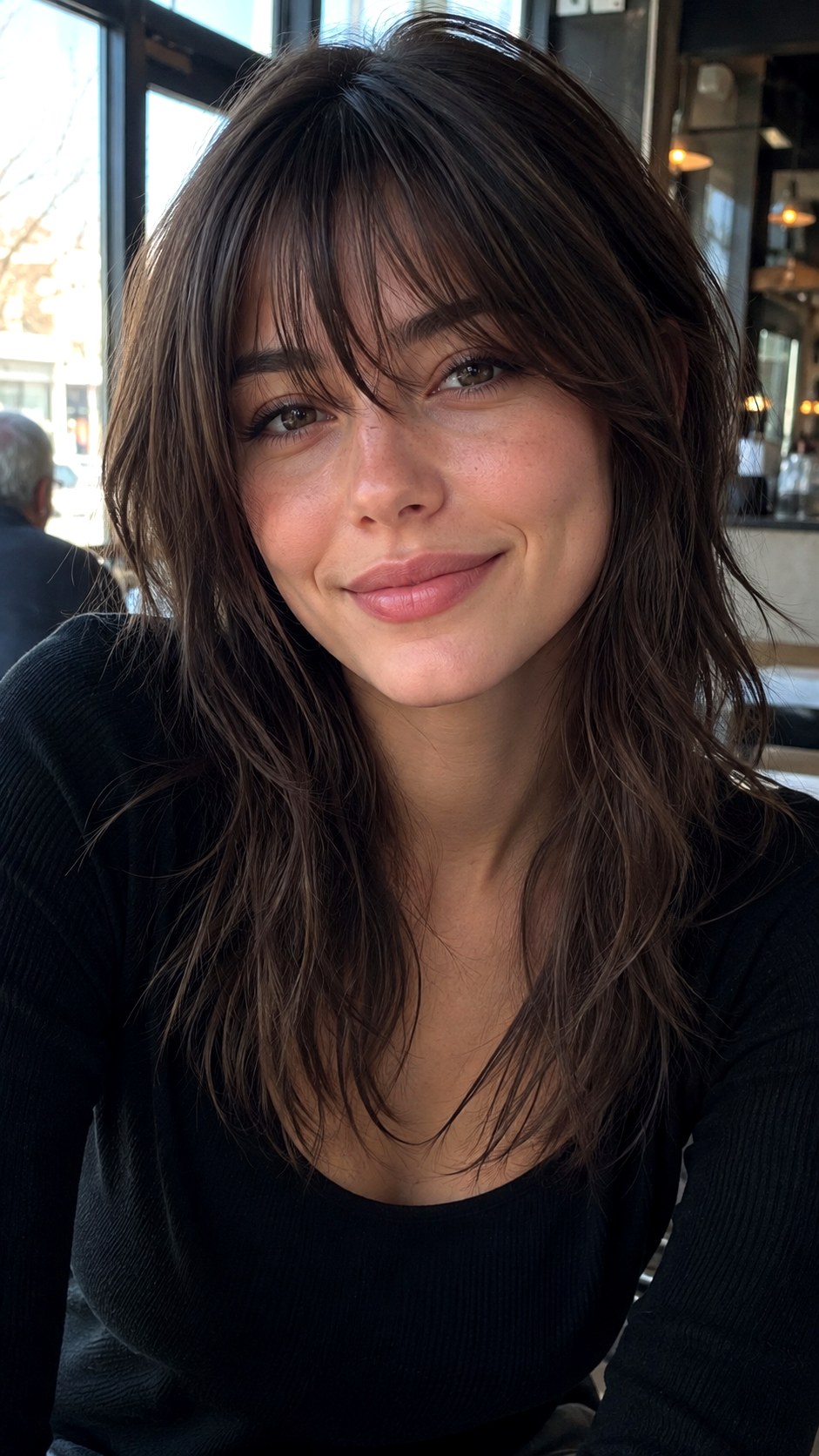 Wolf Cut With Wispy Fringe - 20 straight wolf cut hairstyle ideas