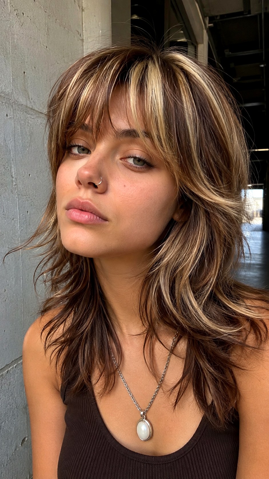 Wolf Cut with chunky highlights - 23 short wolf cut hairstyle ideas