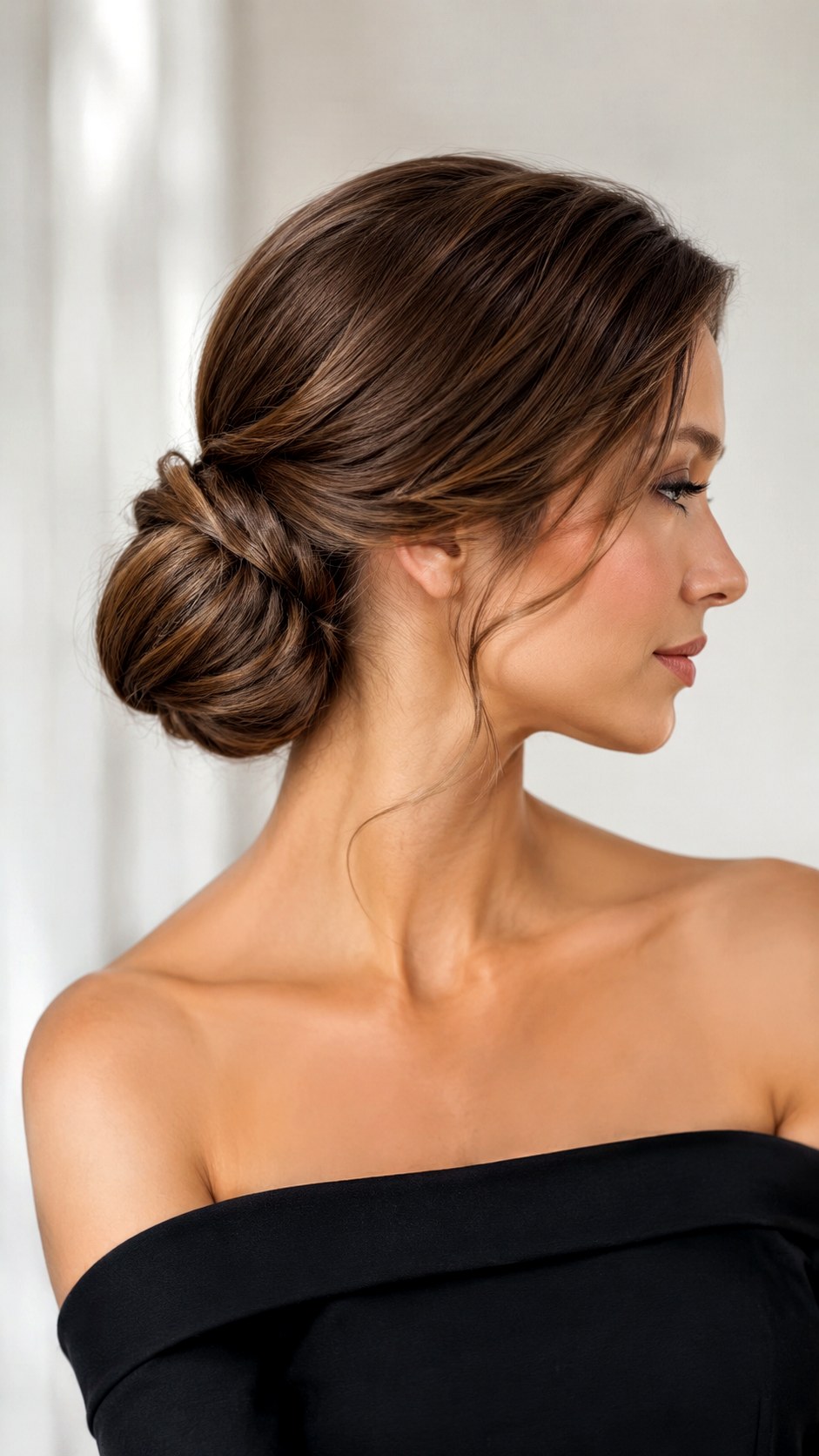 Wrapped Side Low Bun - 24 classy low bun