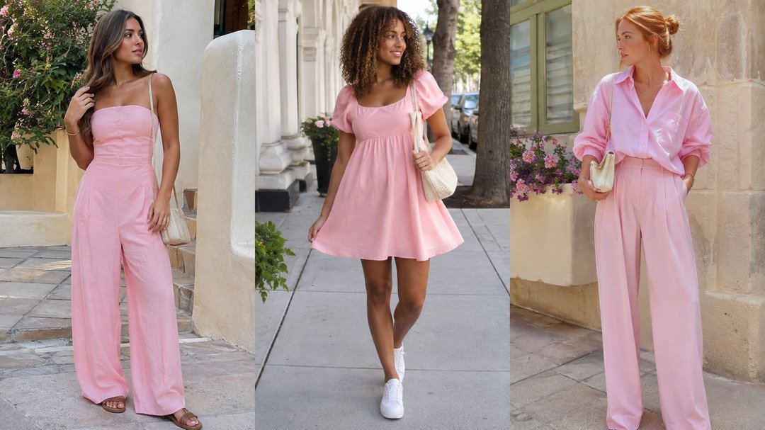 baby pink outfit women ideas