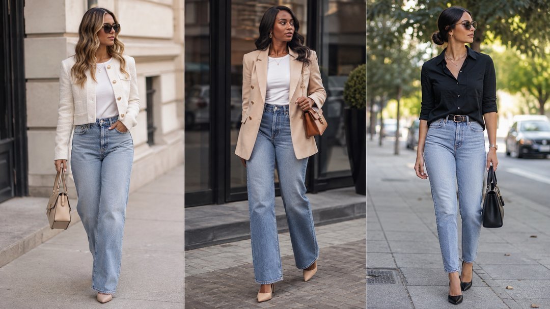 elegant jean outfit ideas