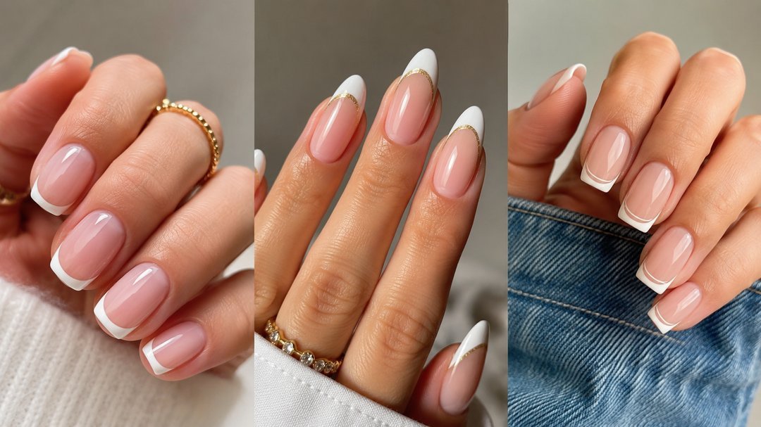 gel french tip nail art ideas