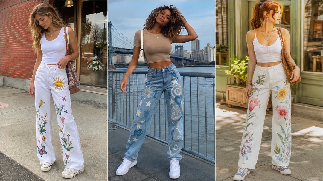 senior painted pant outfit ideas