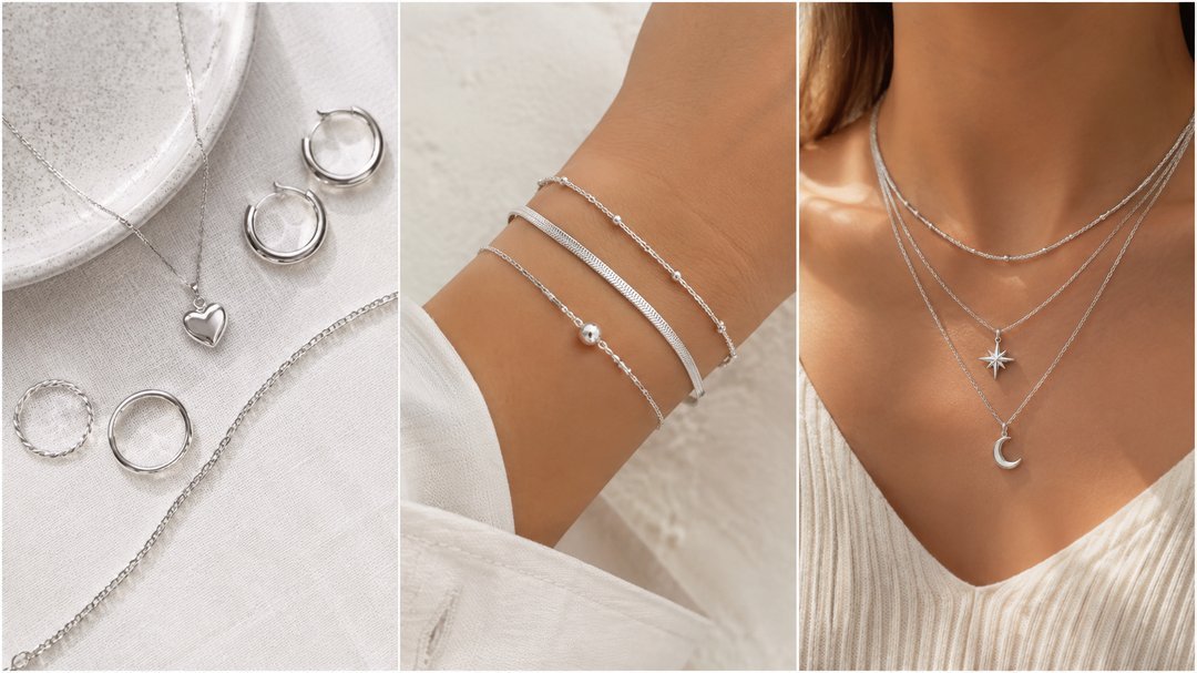 silver jewelry aesthetic ideas