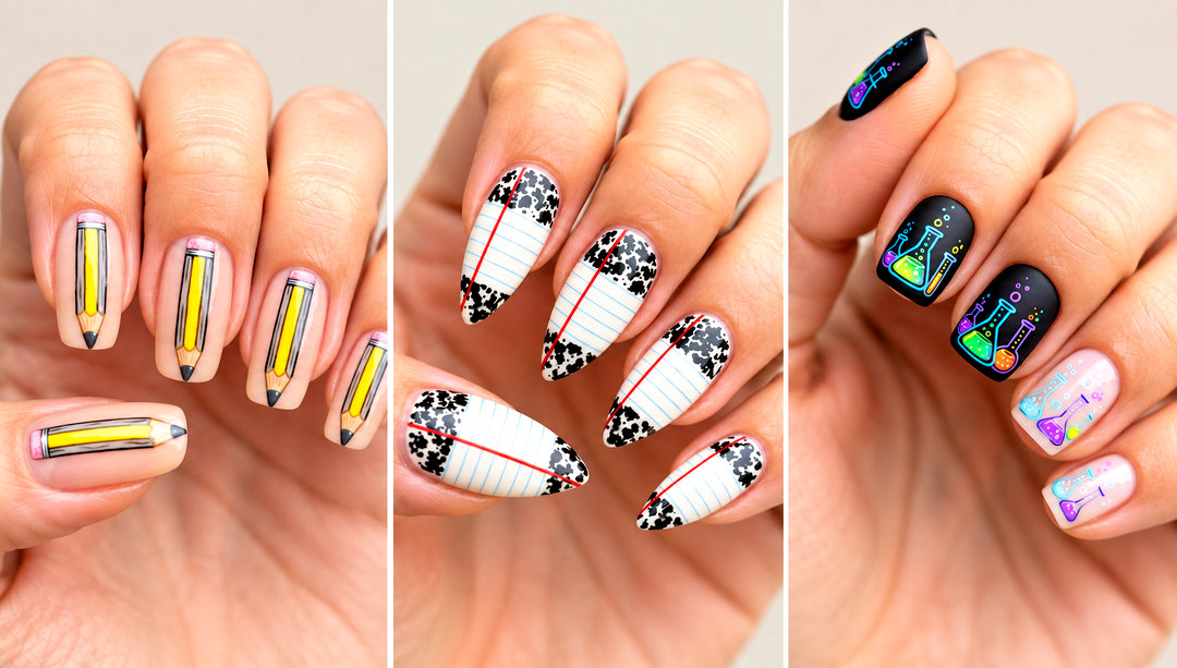 21 school nail art designs