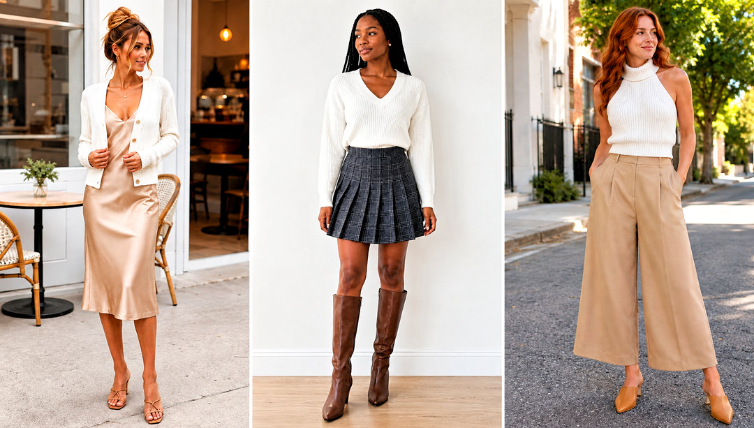21 white knit sweater outfit ideas