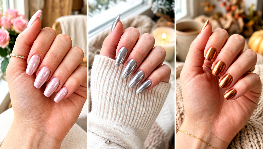 22 Glazed Donut Chrome Nail Ideas