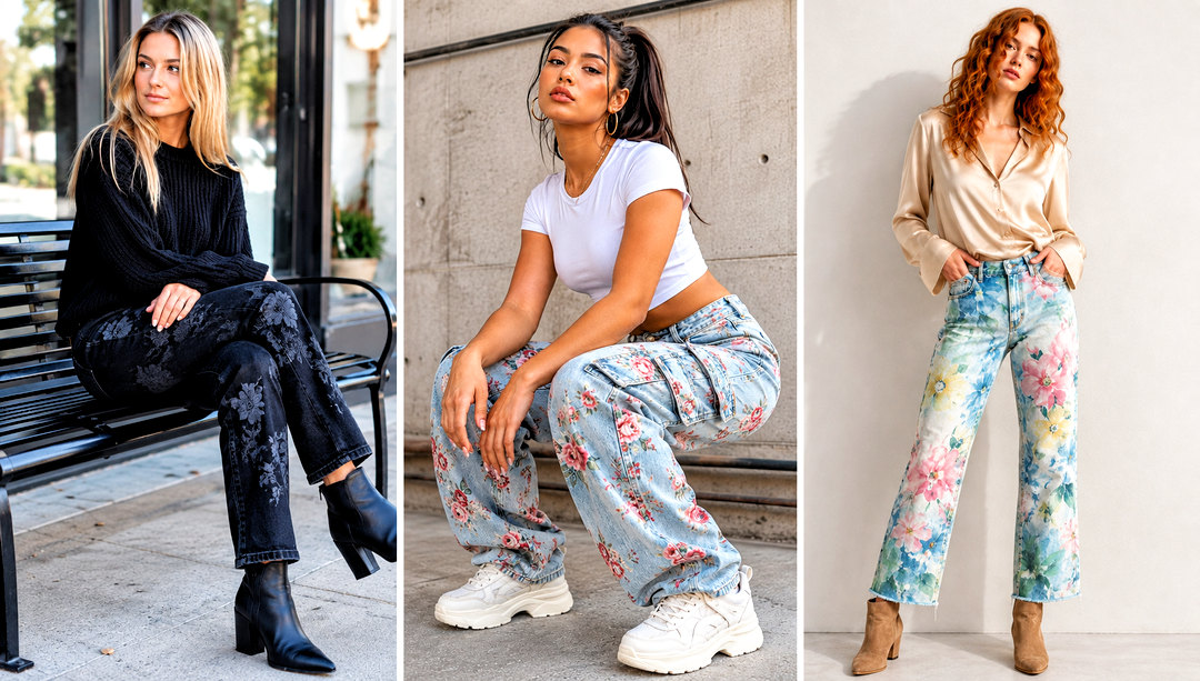 22 floral jeans outfit ideas