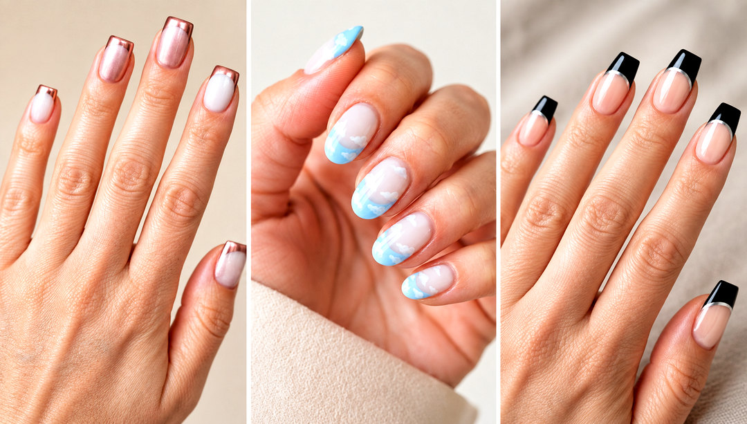 24 thick french tip nail art designs